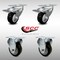 Service Caster 3 Inch SS Black Polyurethane Top Plate Caster Lock Brake 2 Rigid SCC, 2PK SCC-SSTTL20S314-PPUB-BLK-2-R-2 - alternate 6
